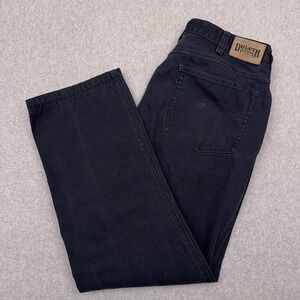 Duluth Heavyweight Fire Hose Relaxed‎ Fit 5 Pocket Pants Men's 34x30 Navy Blue